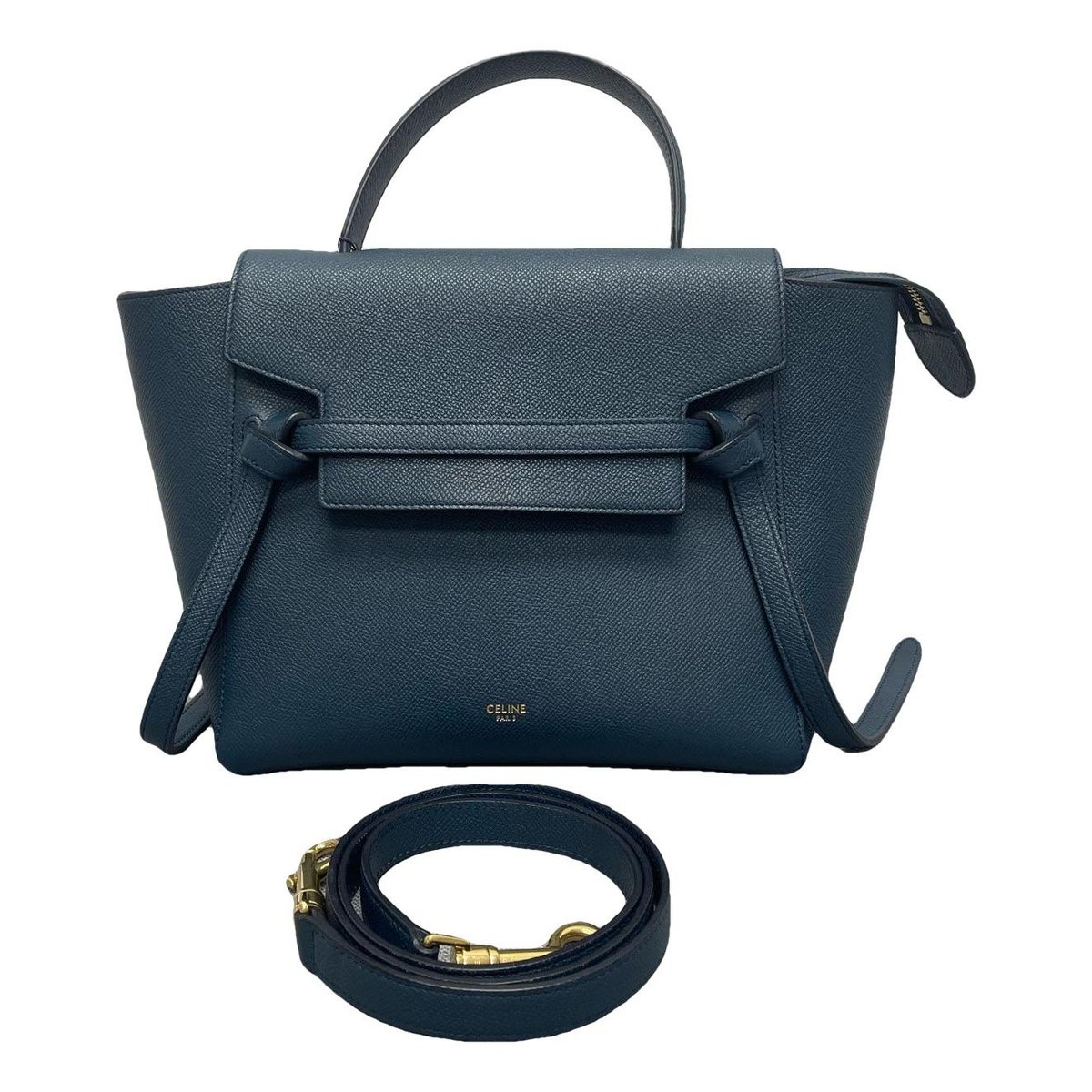 Belt leather handbag