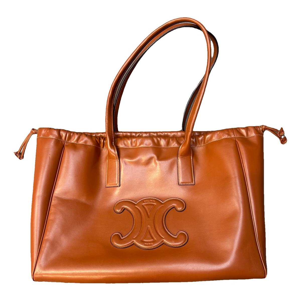 Triomphe leather tote