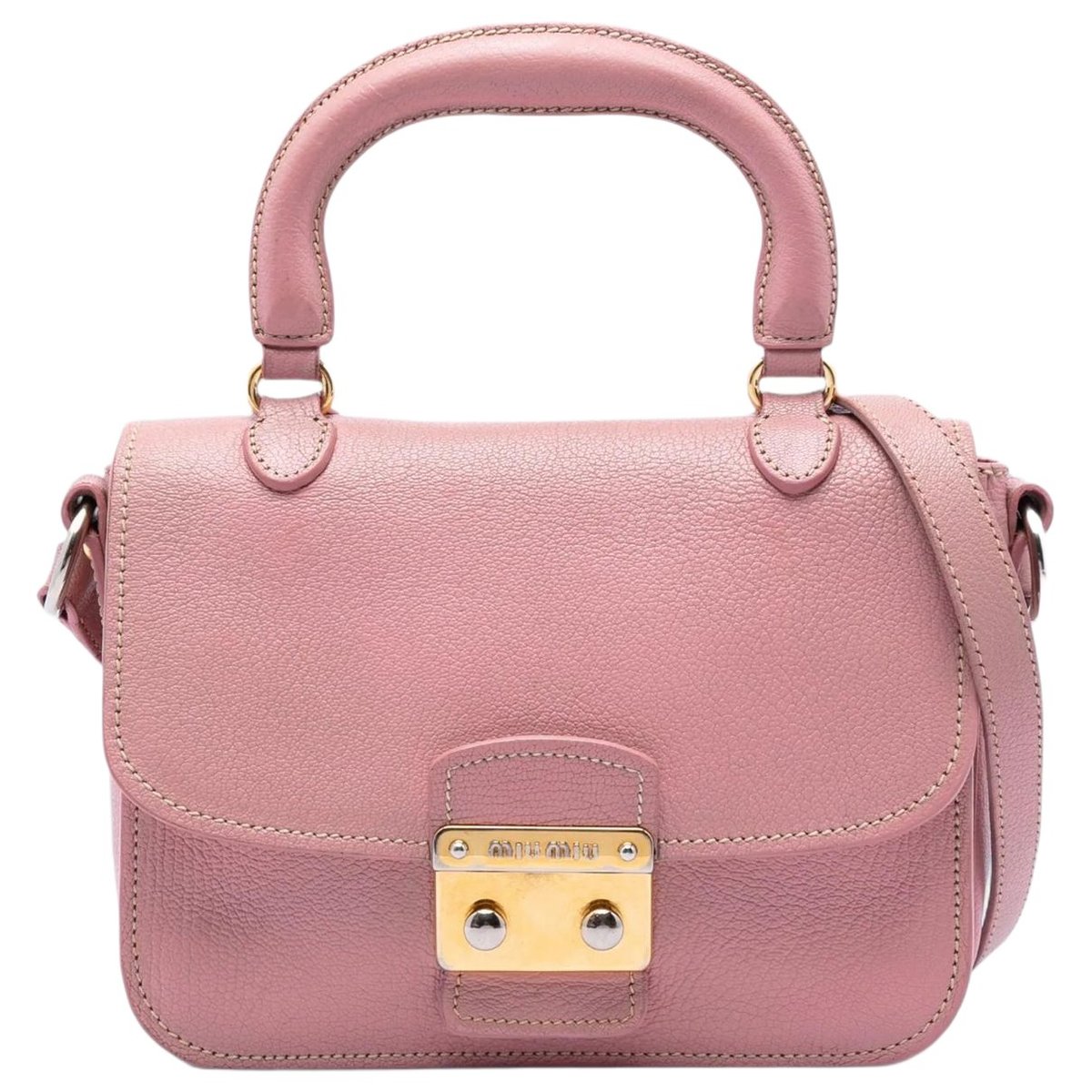 Madras leather handbag