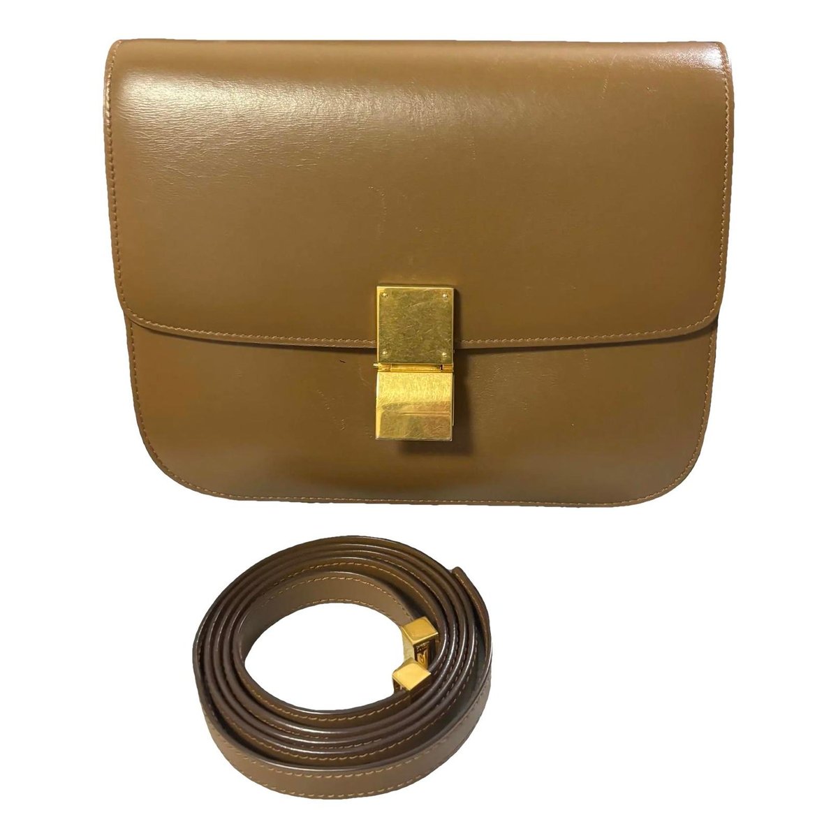 Classic leather crossbody bag