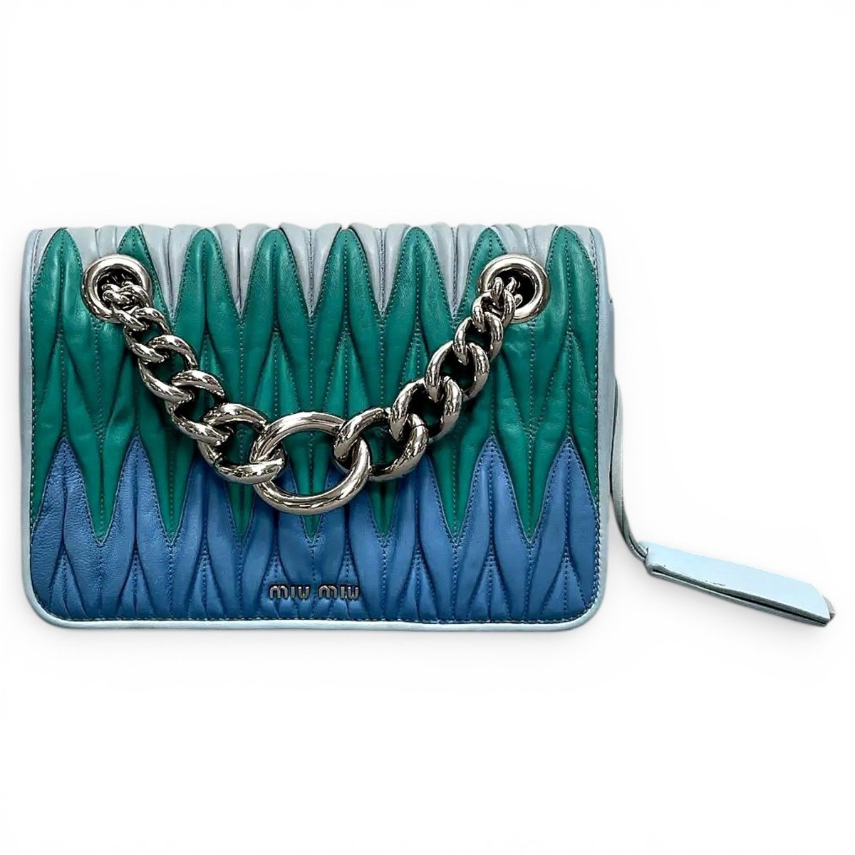Miu Club leather crossbody bag