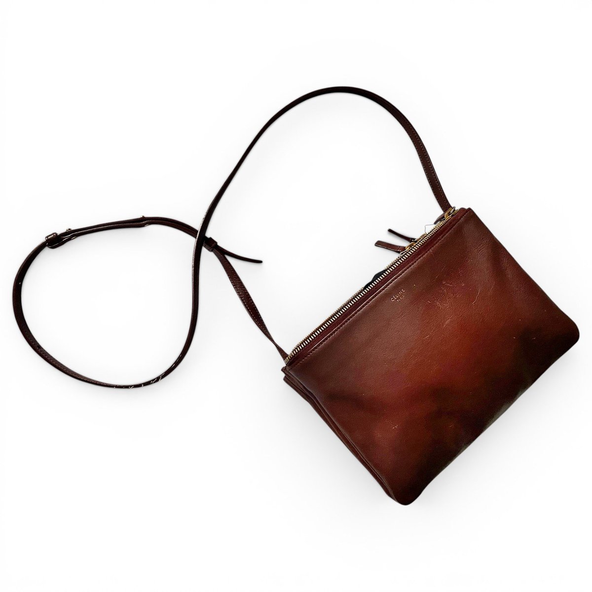 Trio leather crossbody bag