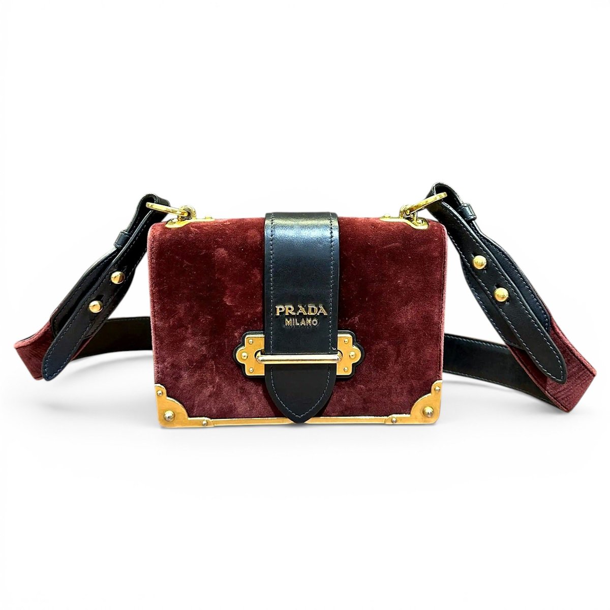 Cahier velvet handbag