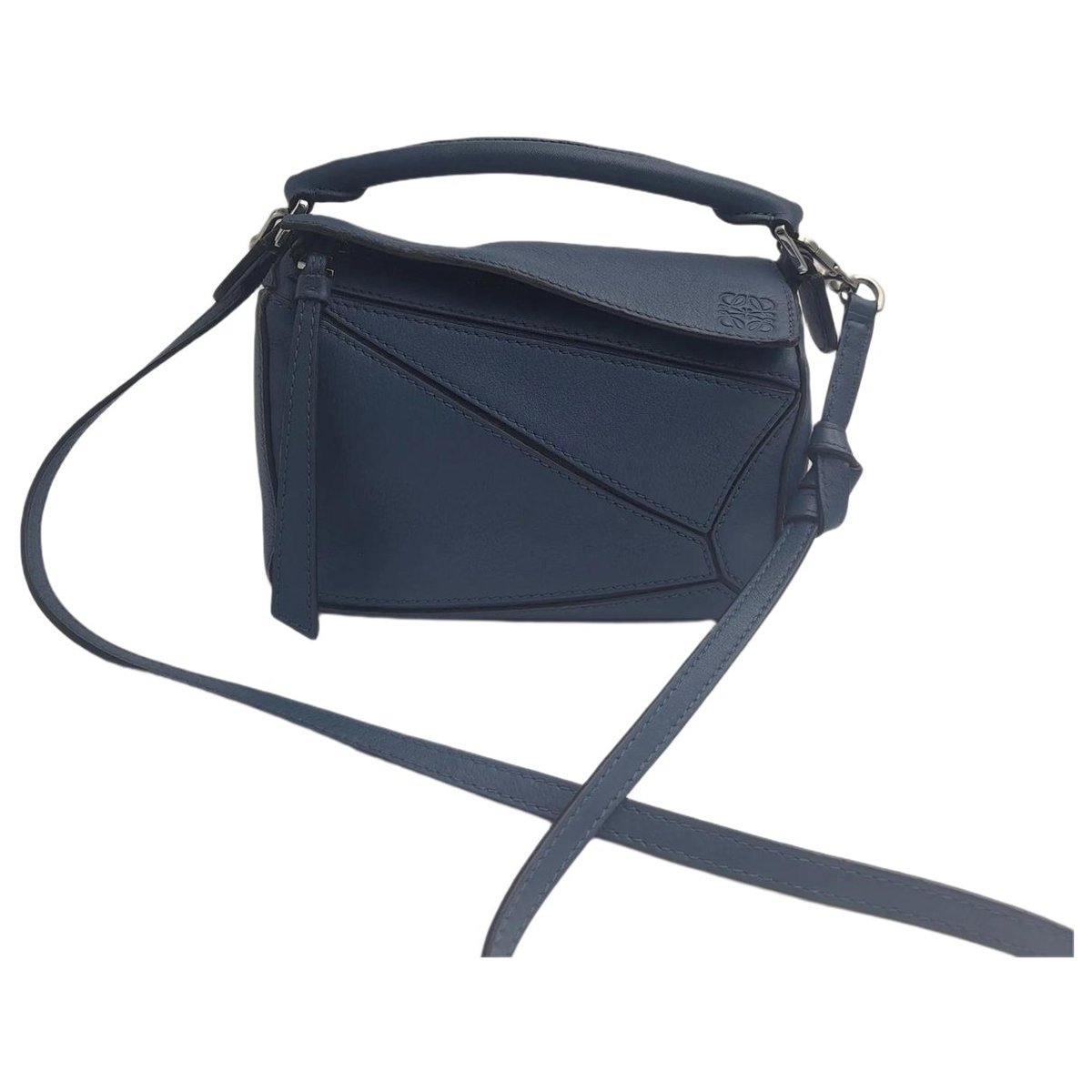 Puzzle leather handbag