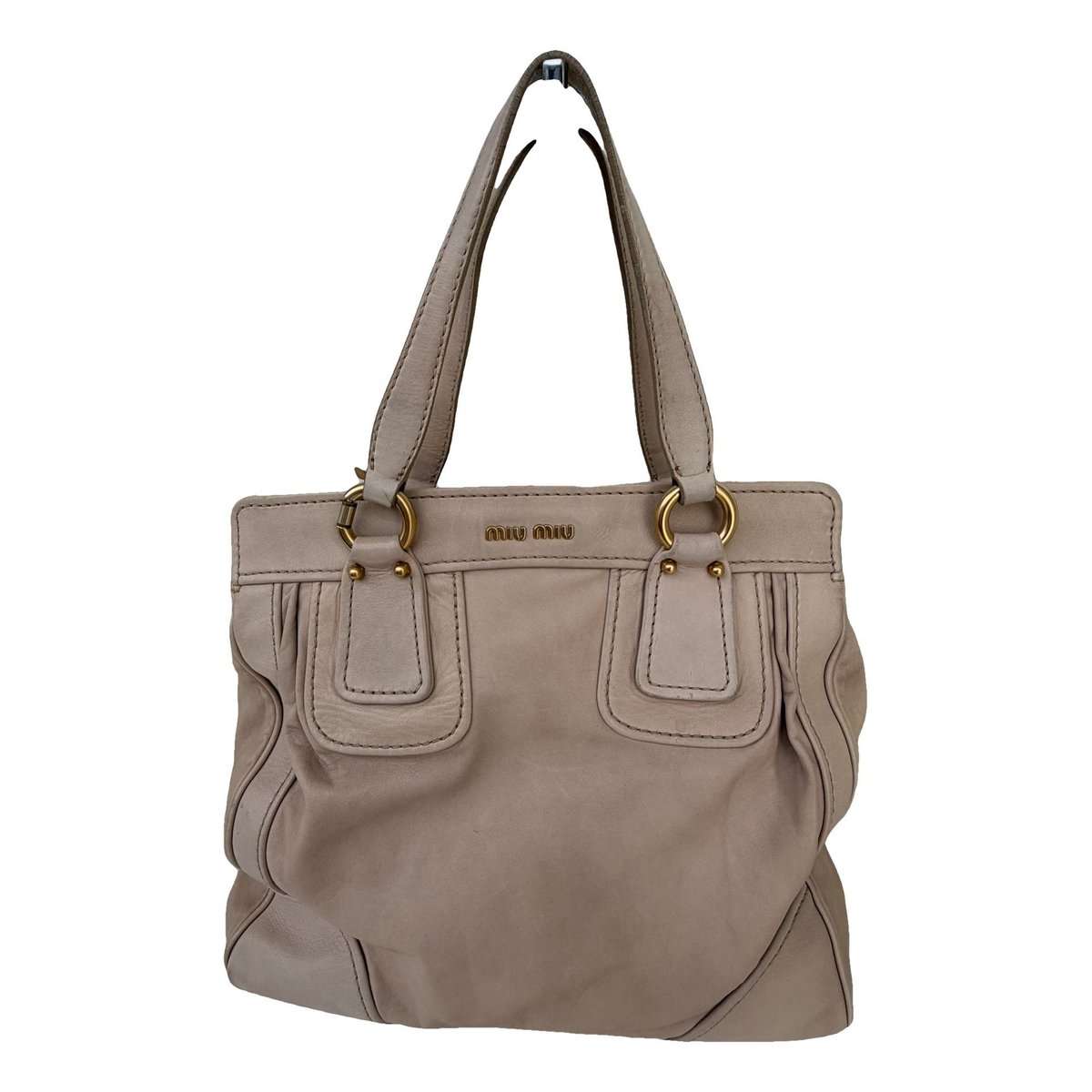 Bow bag leather handbag