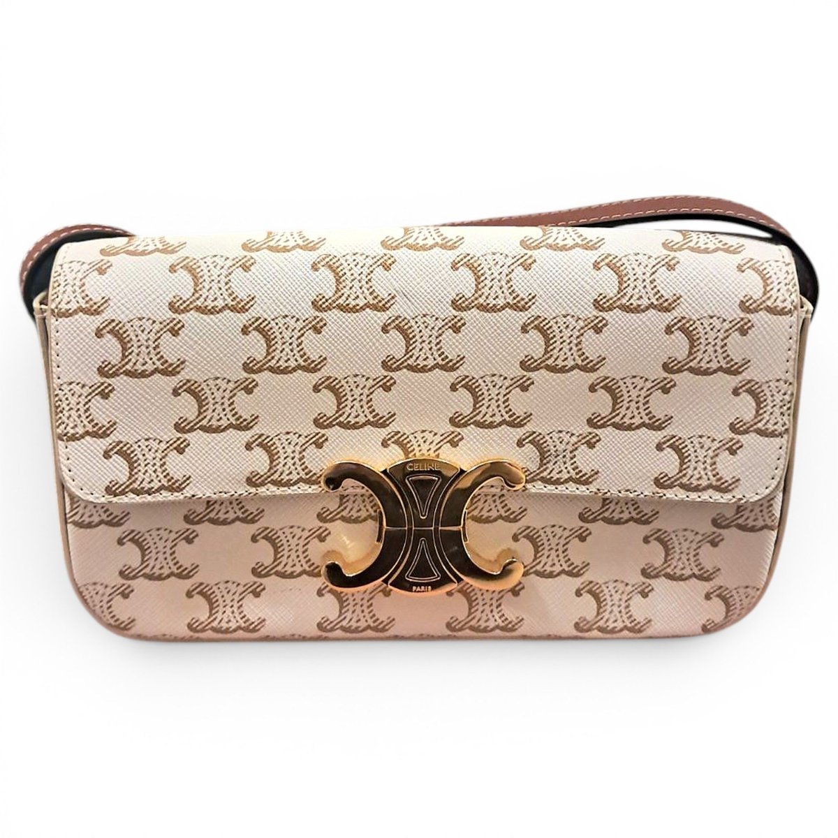 Triomphe Long leather handbag