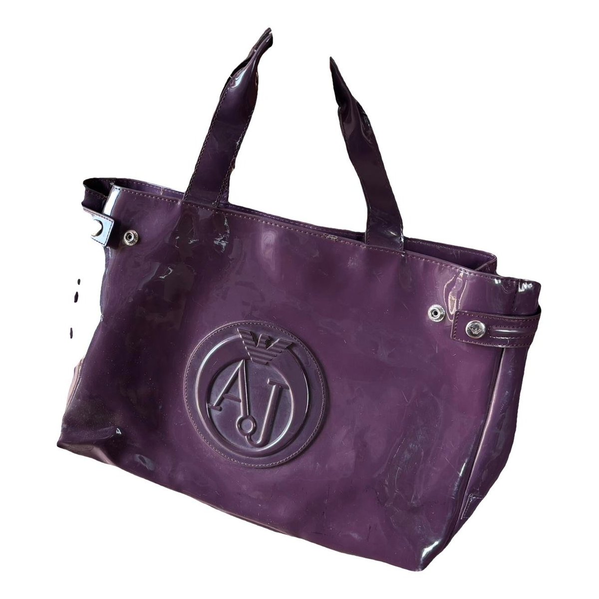 Patent leather handbag