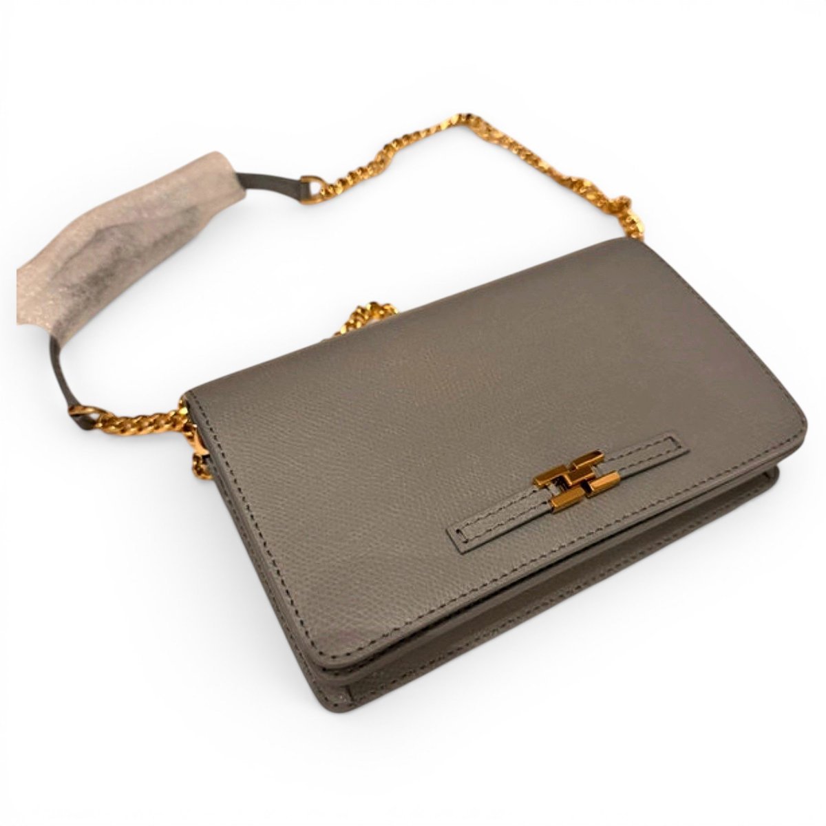 Leather clutch bag