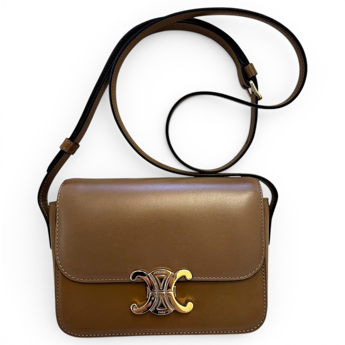 Triomphe leather handbag