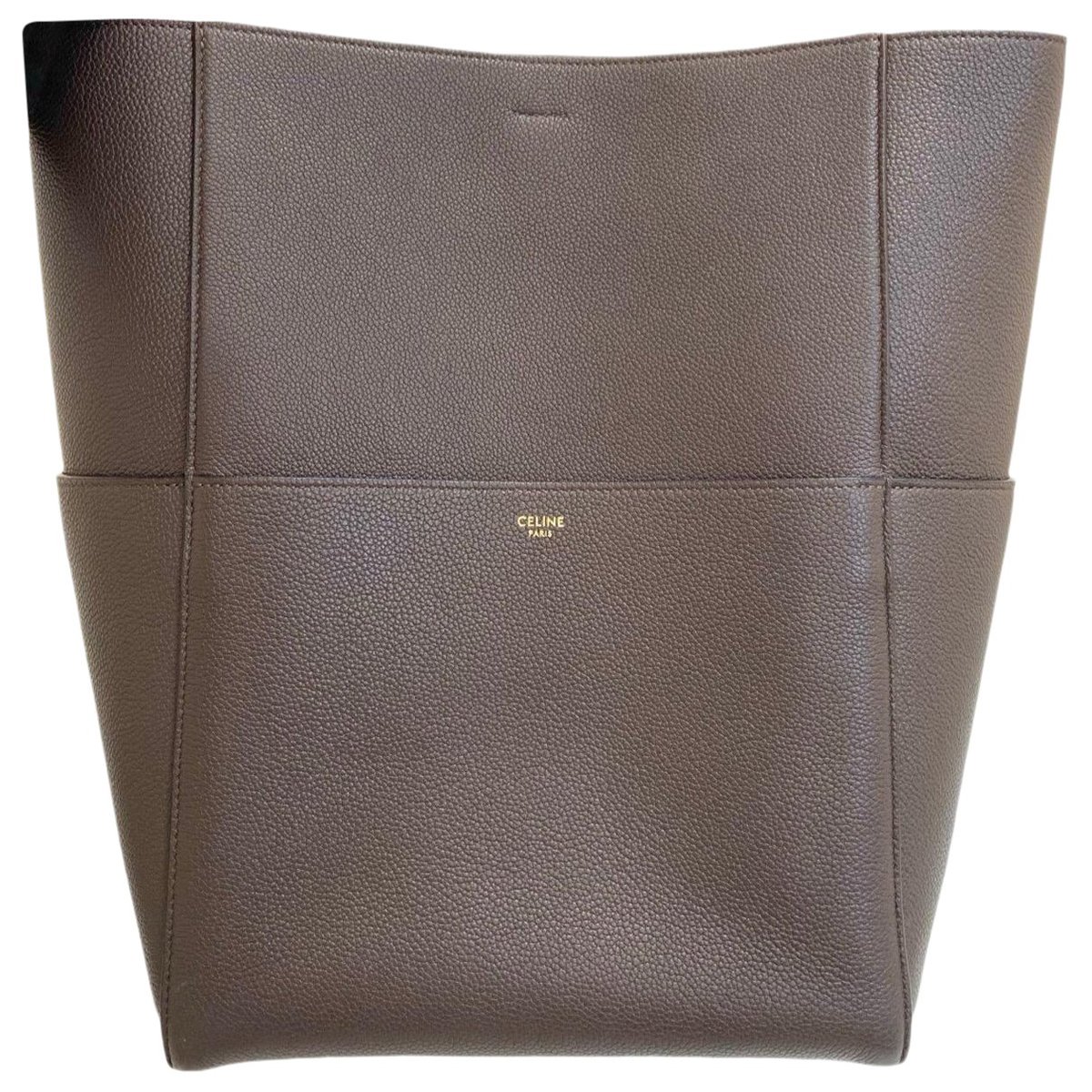 Seau Sangle leather tote