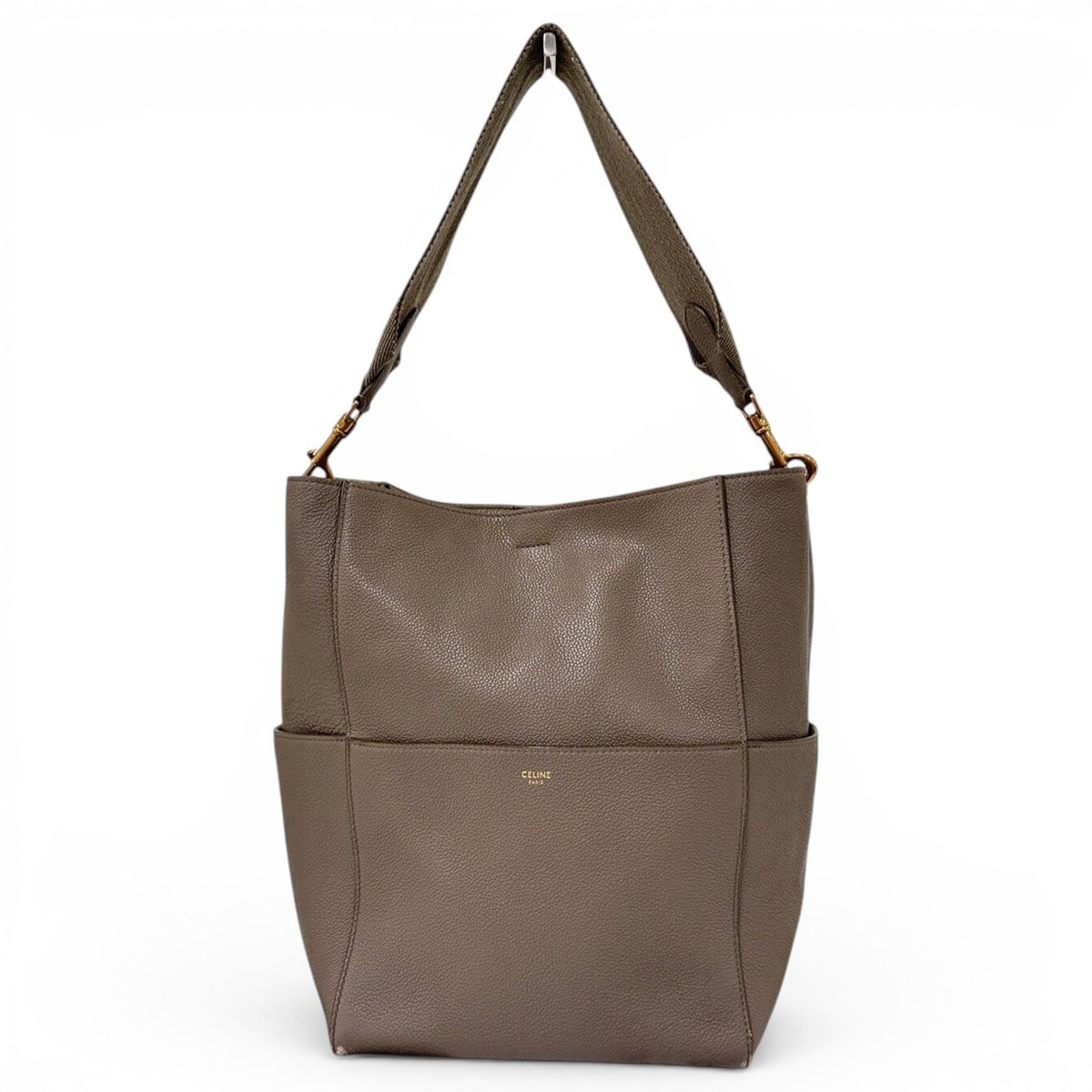 Seau Sangle leather tote