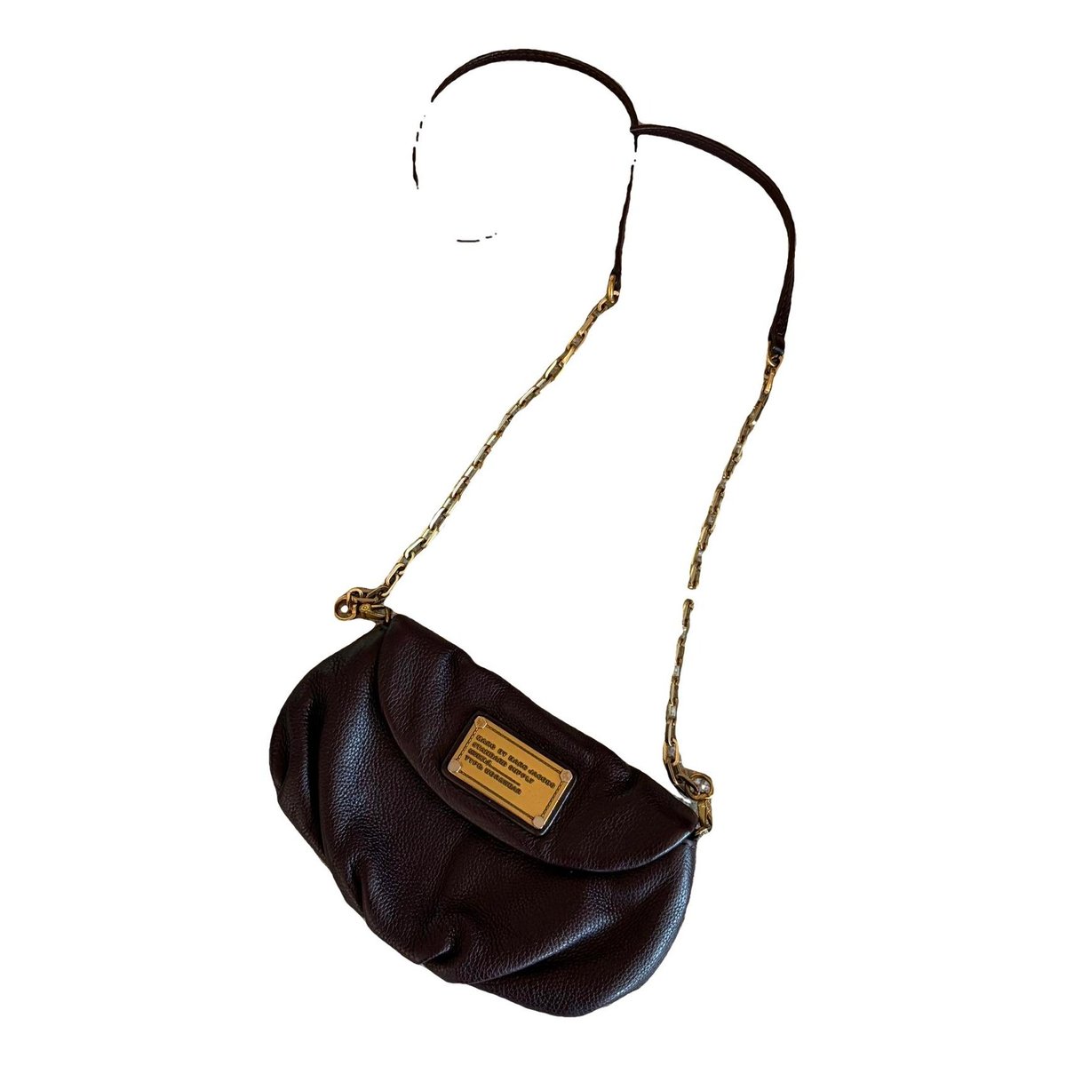 Leather clutch bag