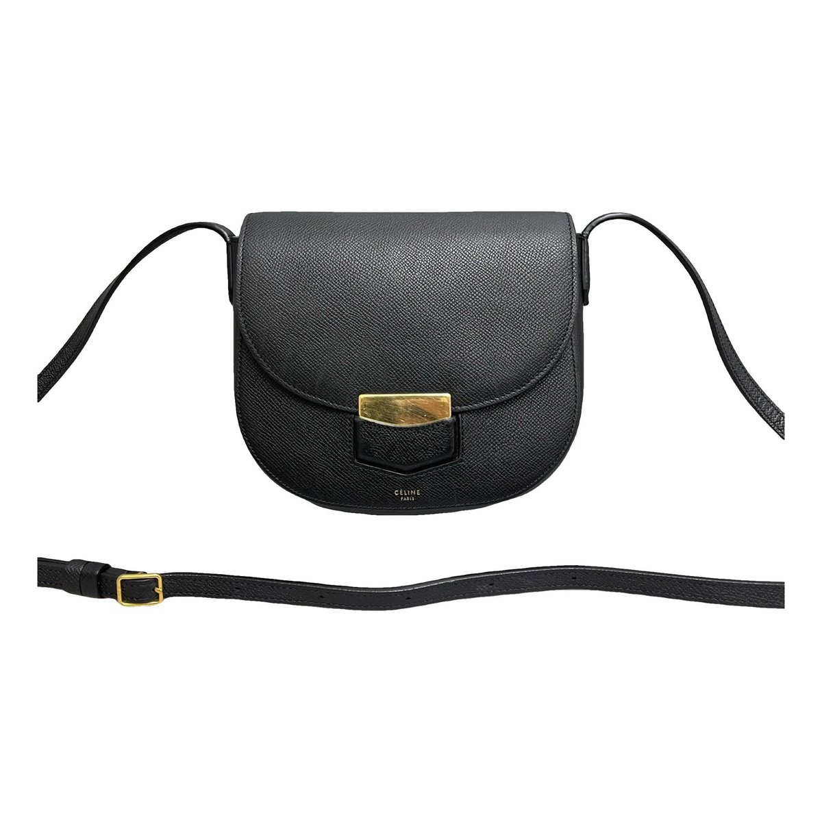 Trotteur leather handbag