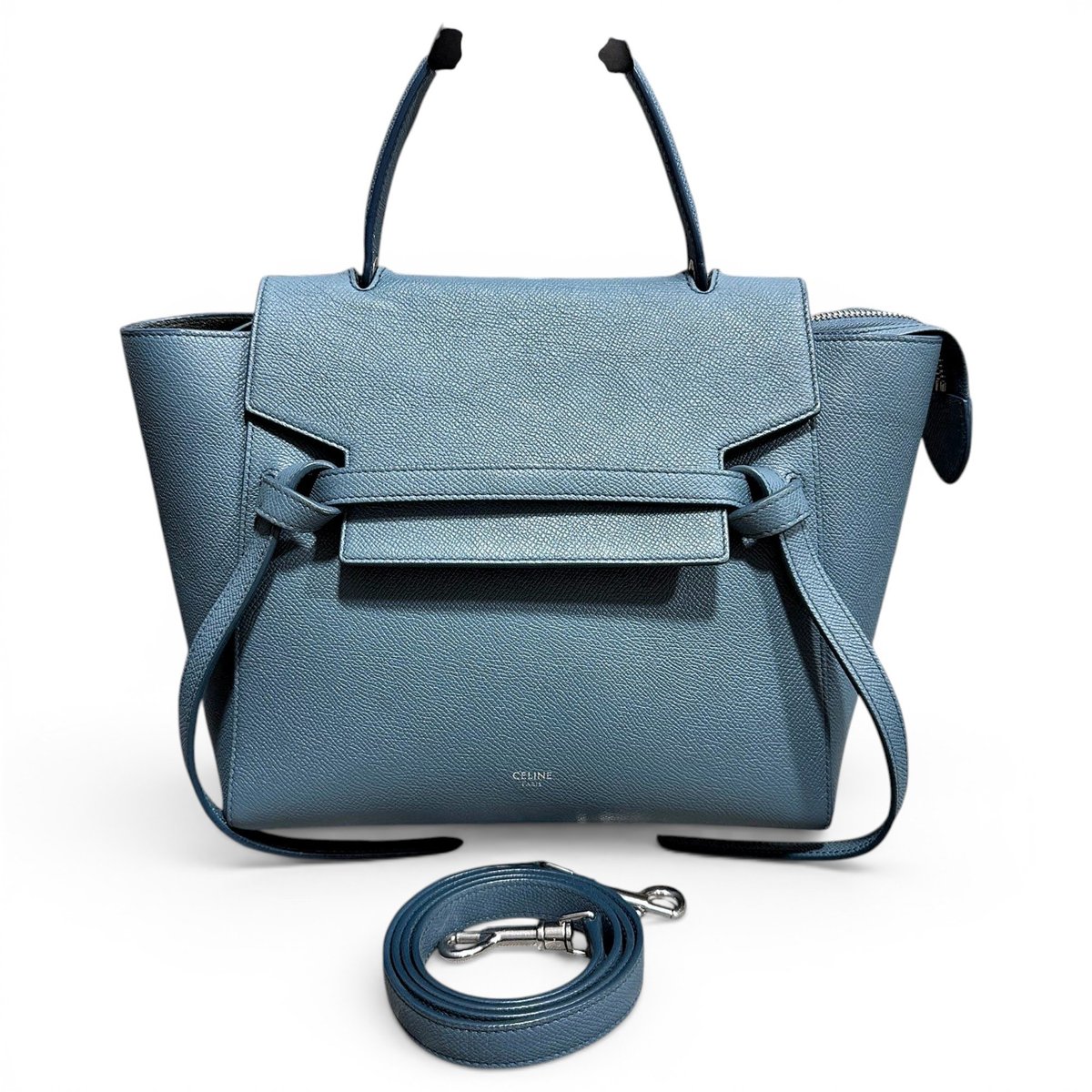 Belt leather handbag