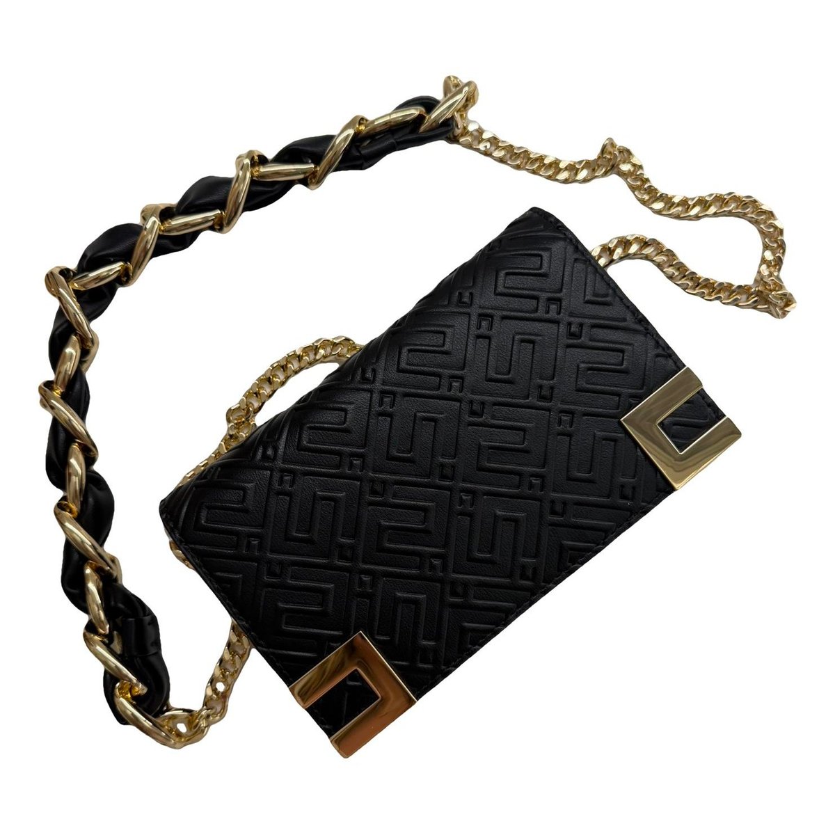 Vegan leather clutch bag
