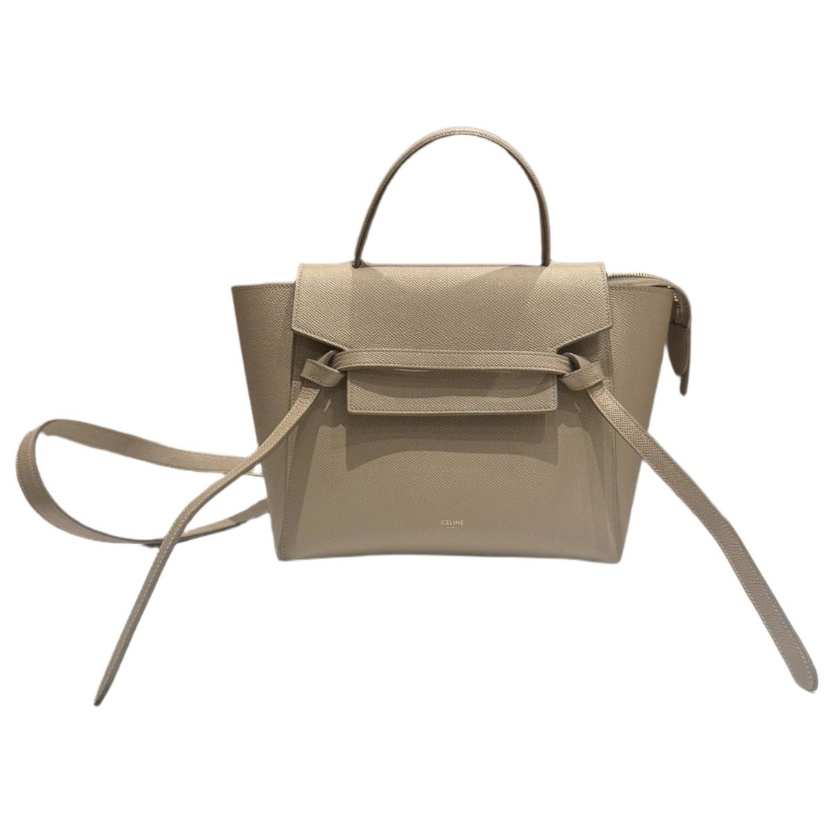 Belt leather handbag