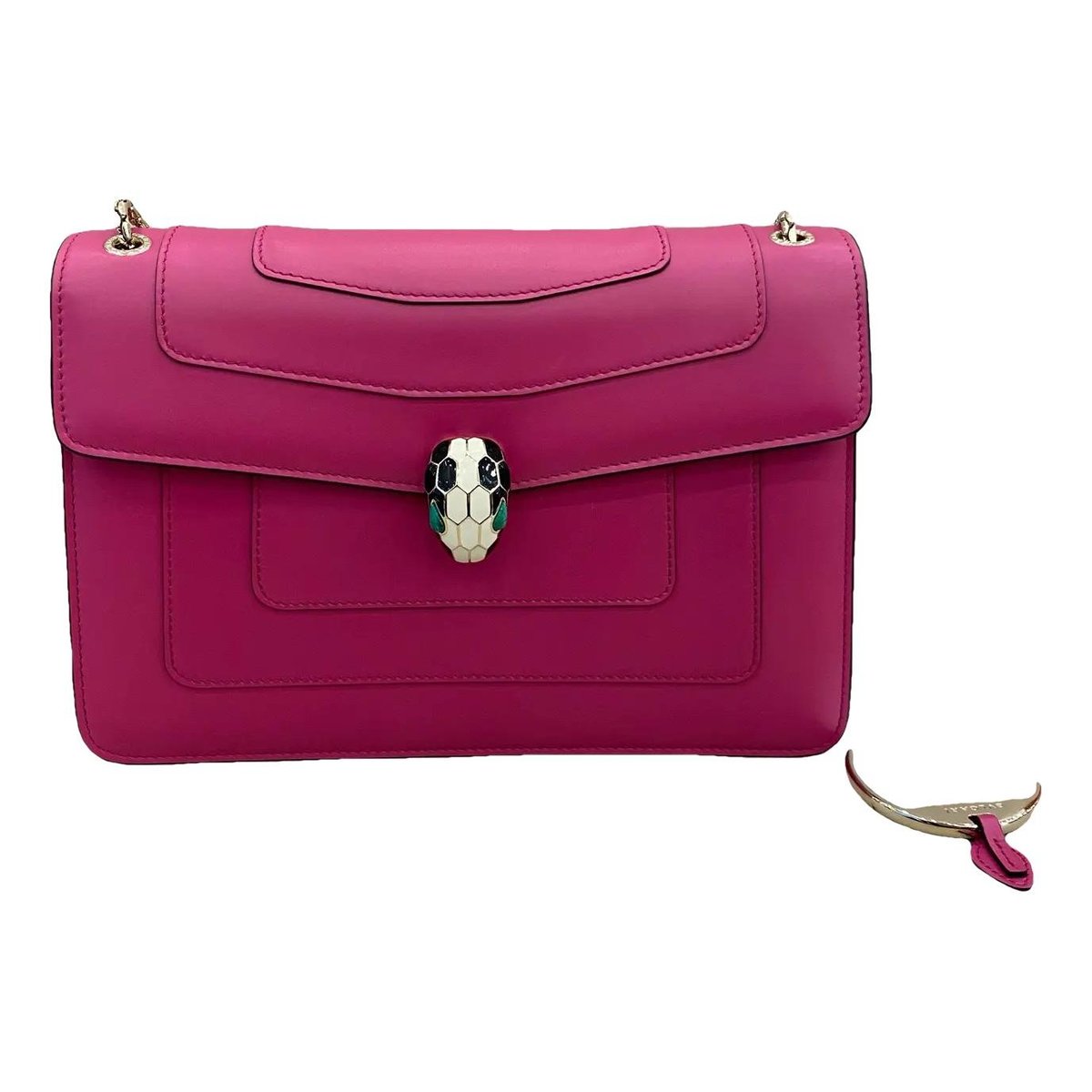 Serpenti leather handbag