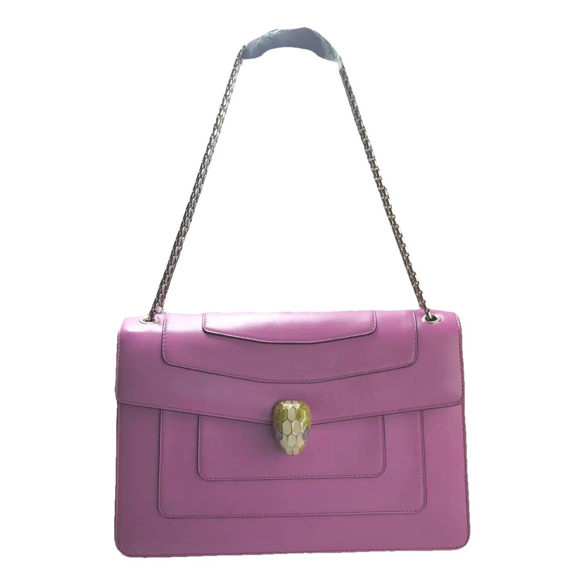 Serpenti leather handbag