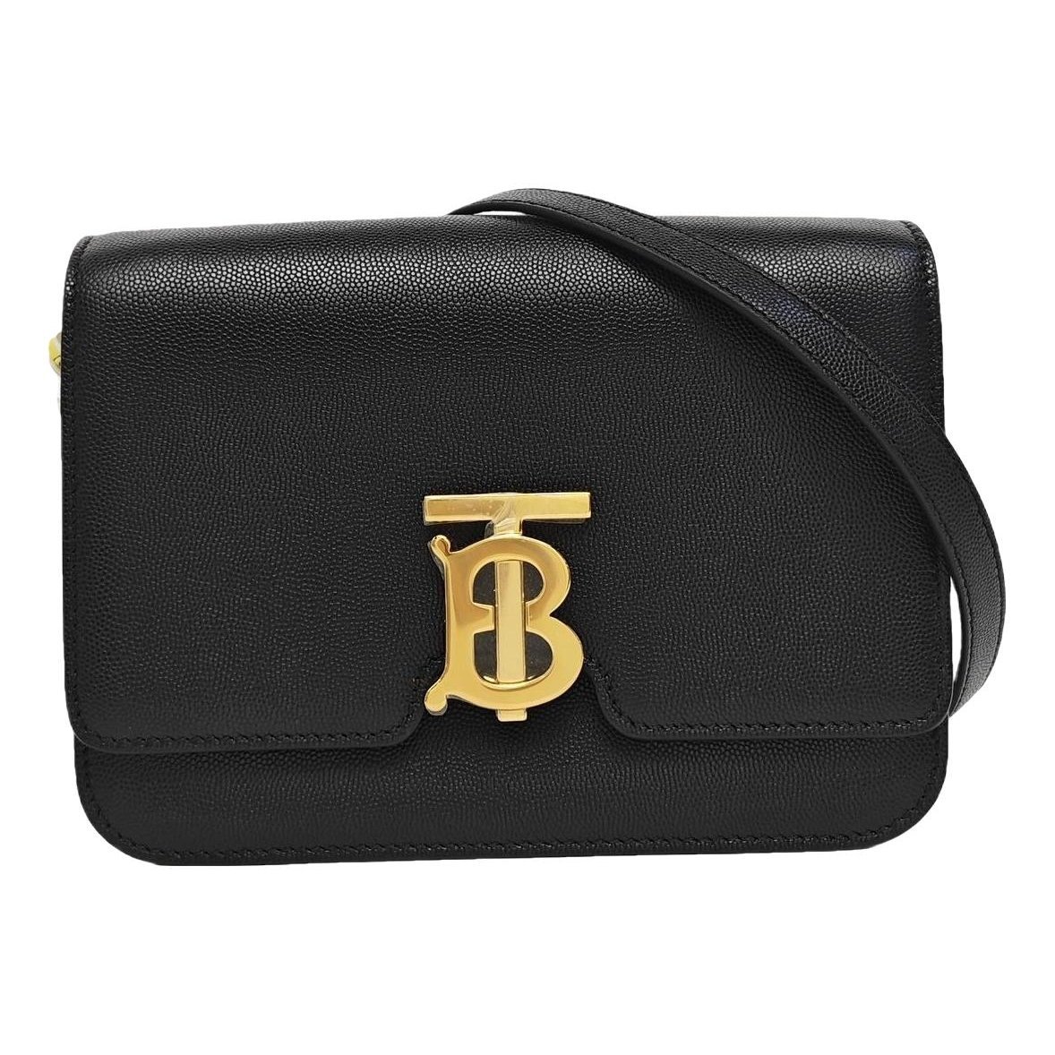 TB leather handbag