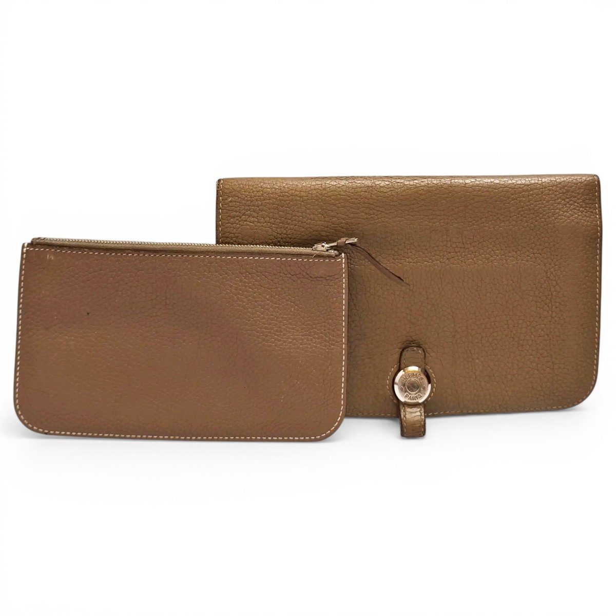 Dogon leather clutch bag