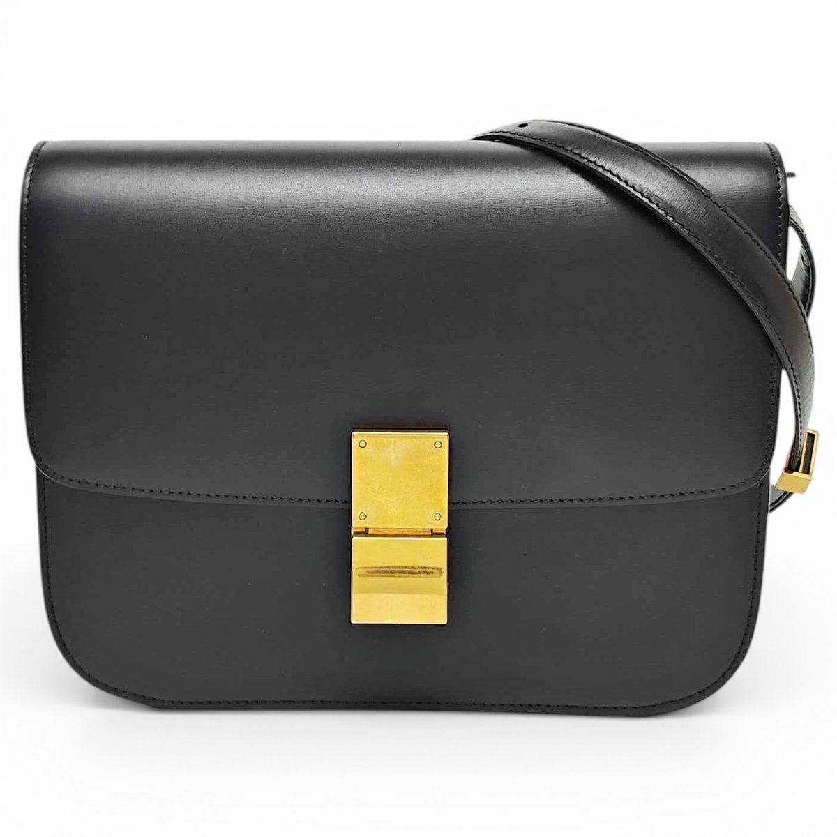 Classic leather crossbody bag