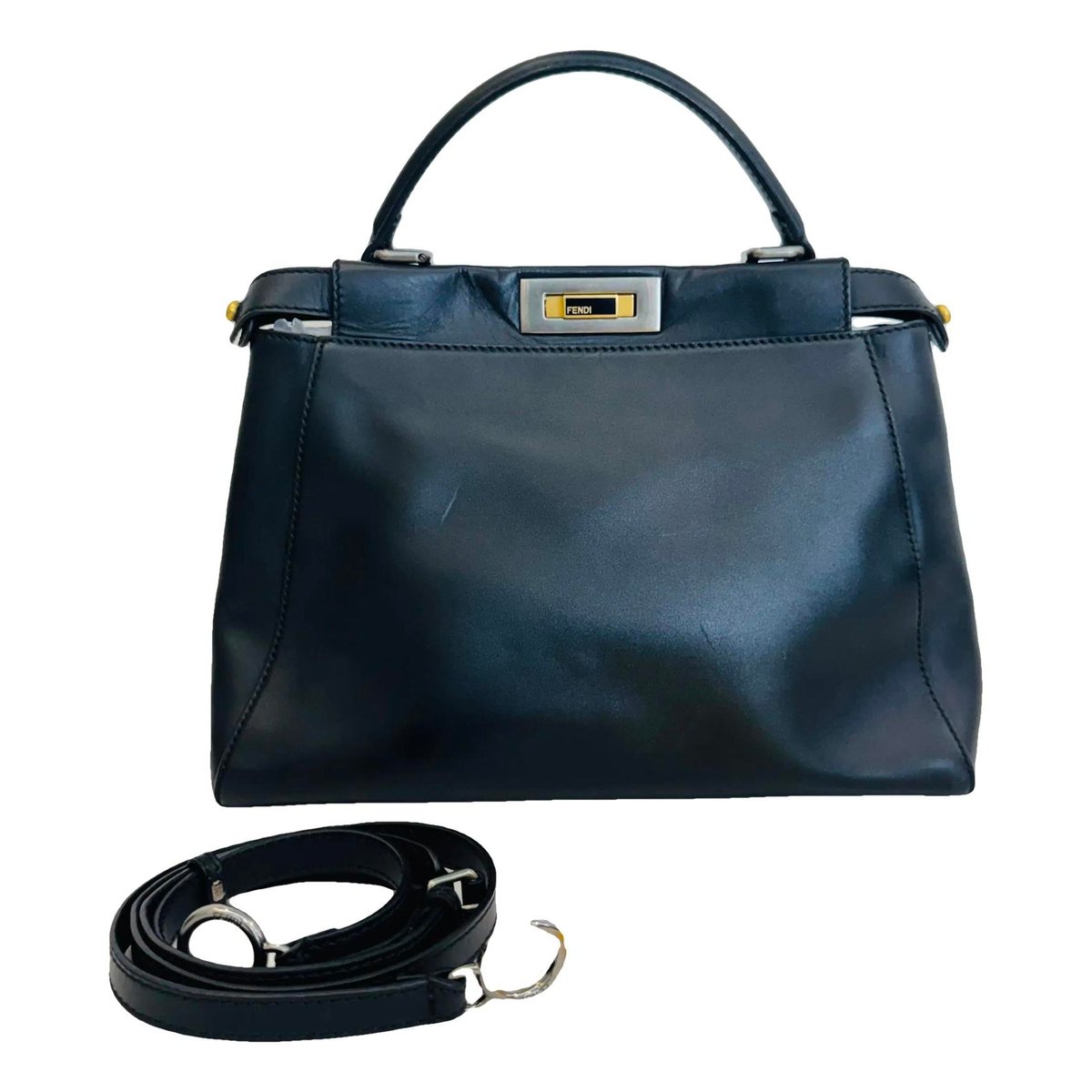 Peekaboo leather crossbody bag