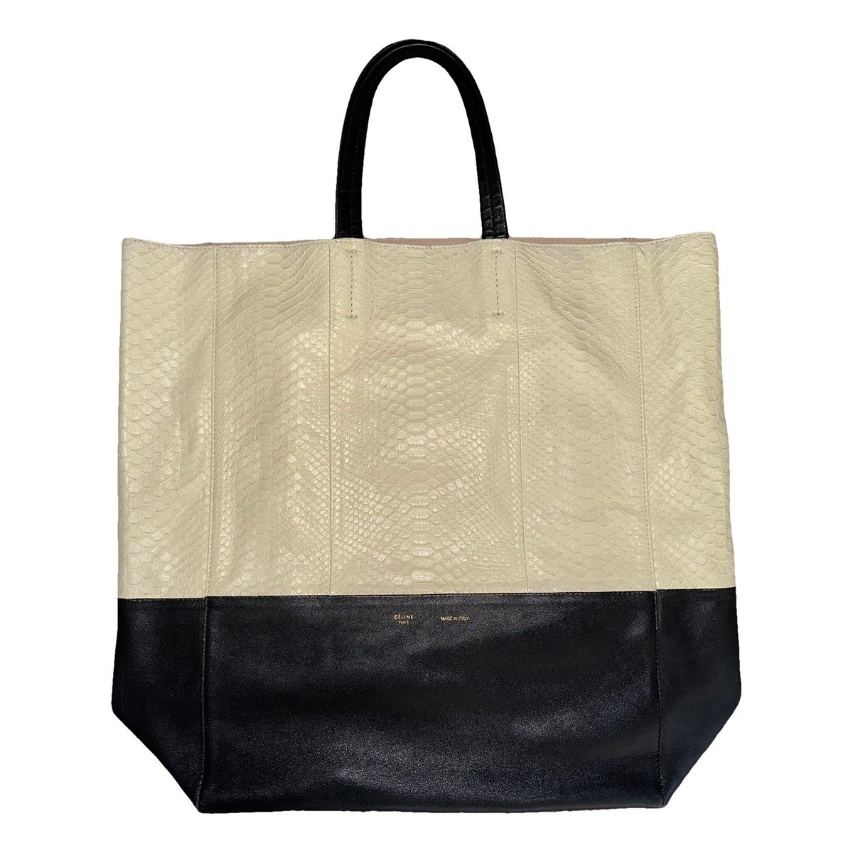 Cabas leather tote