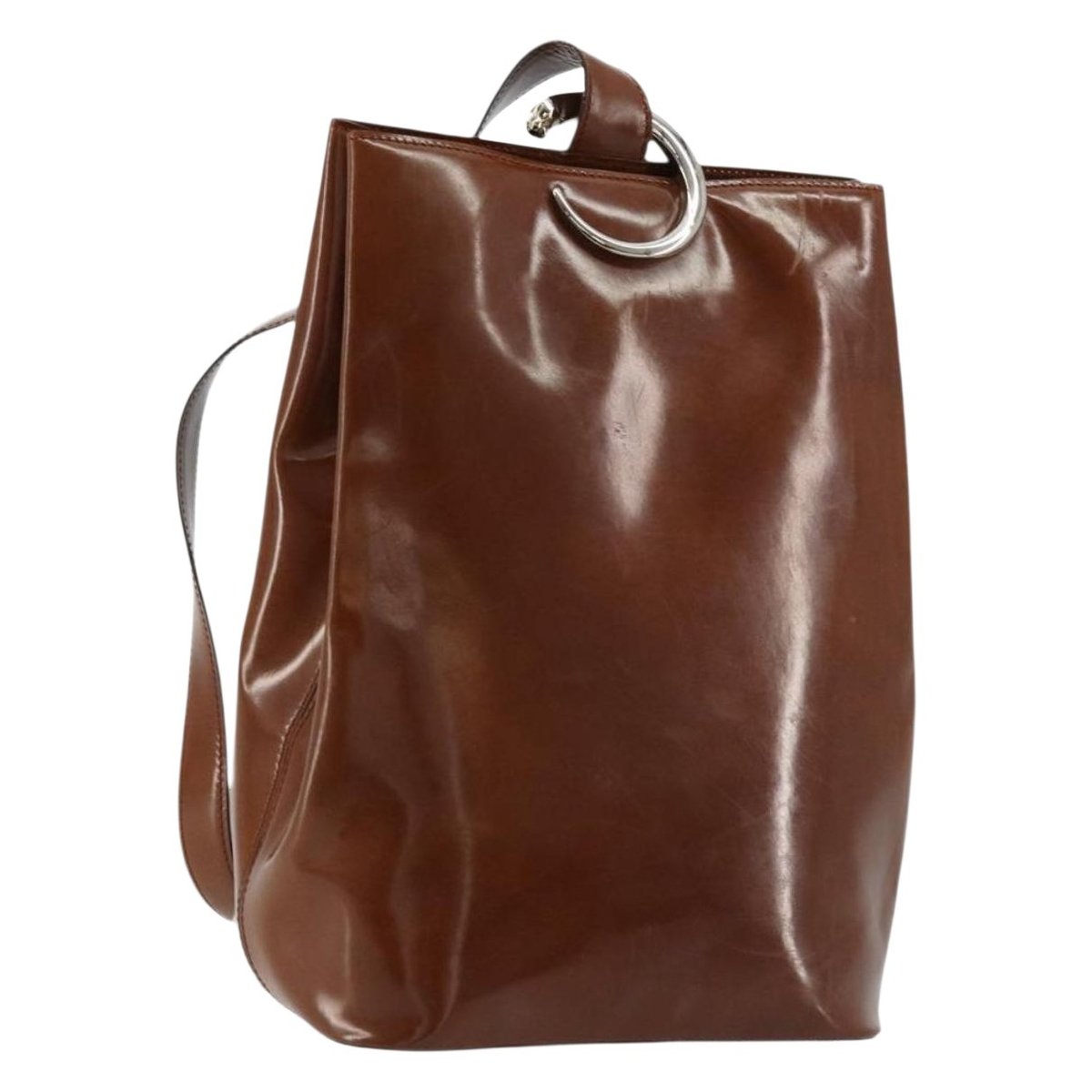 Panthère patent leather tote