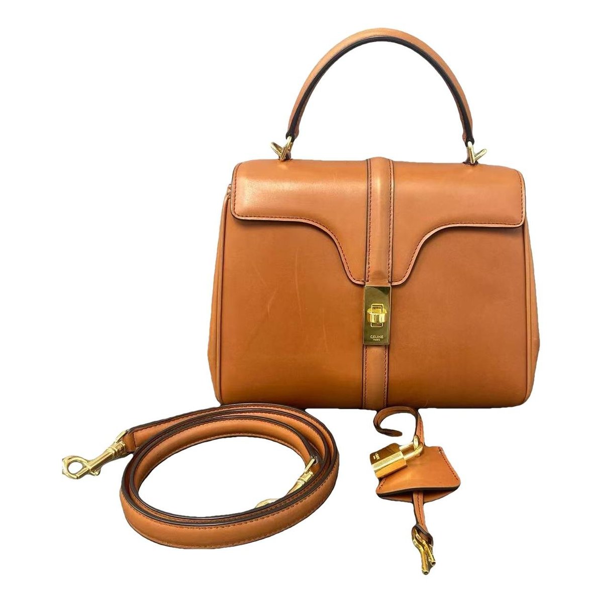 Sac 16 leather handbag