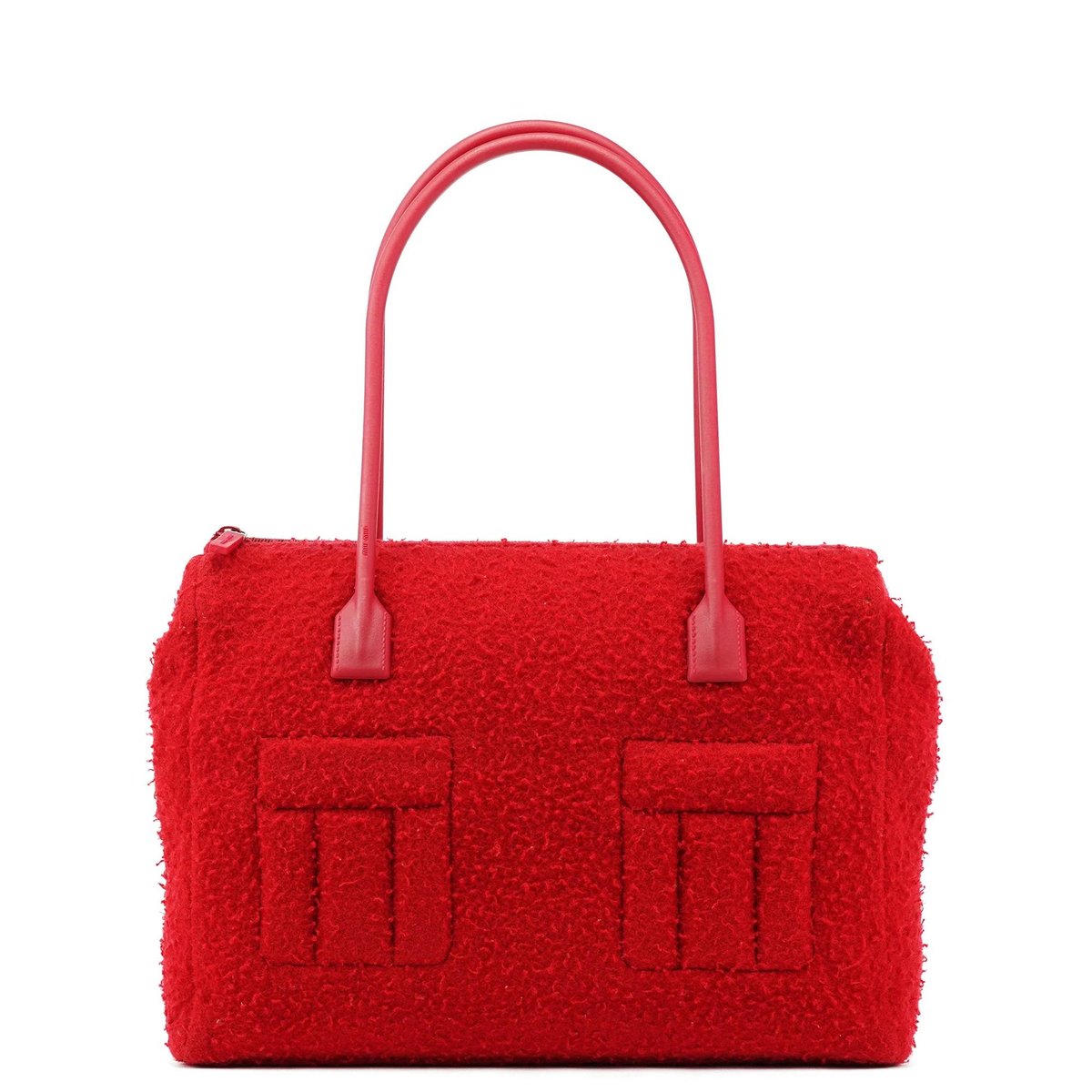Pocket leather tote