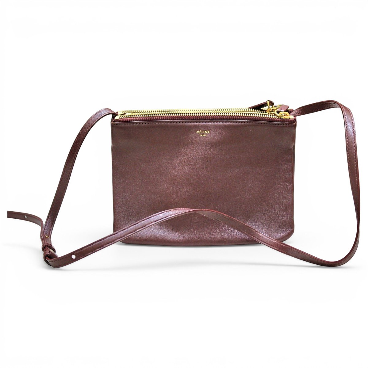 Trio leather crossbody bag