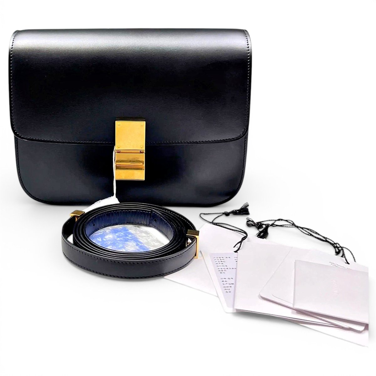 Classic leather crossbody bag