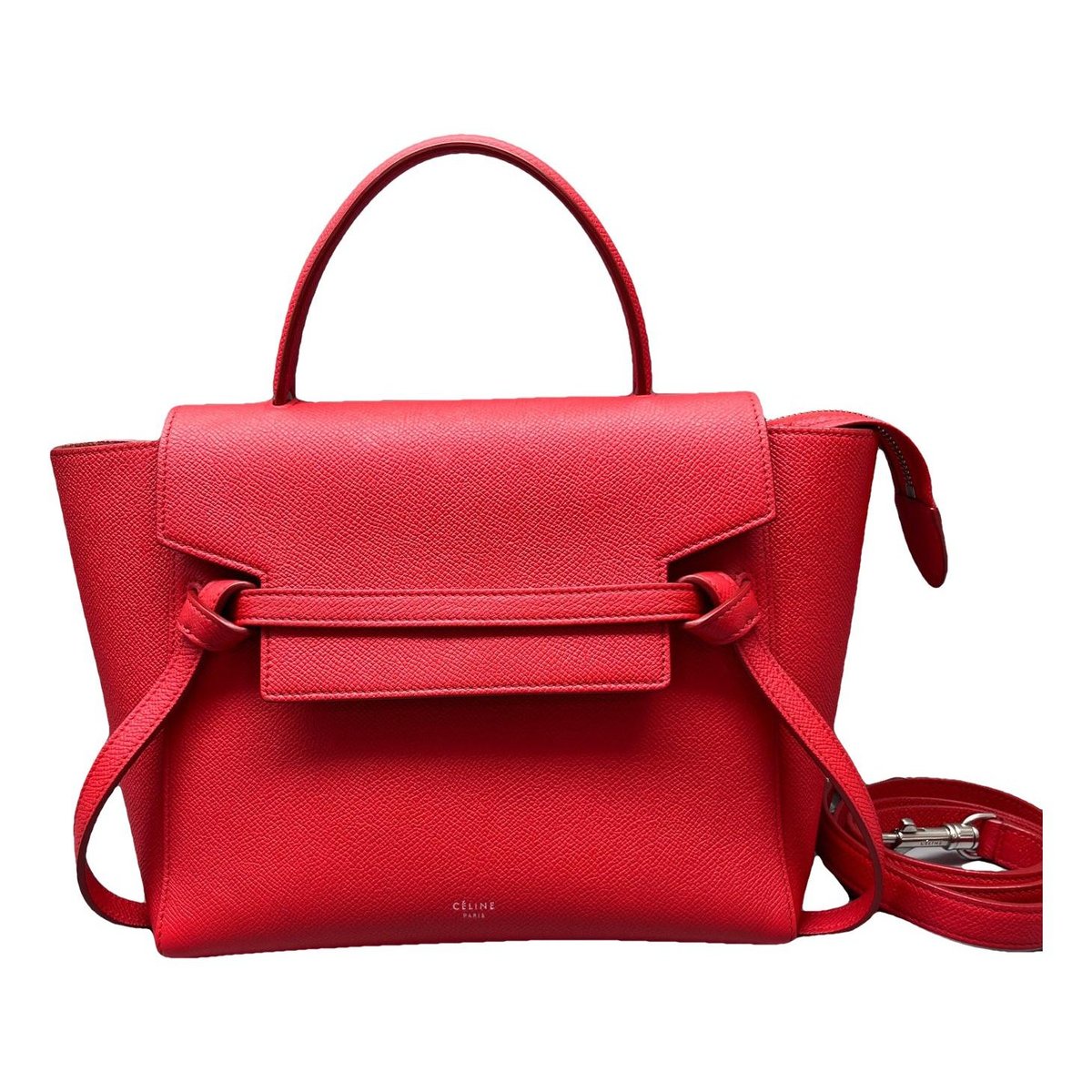 Belt leather handbag