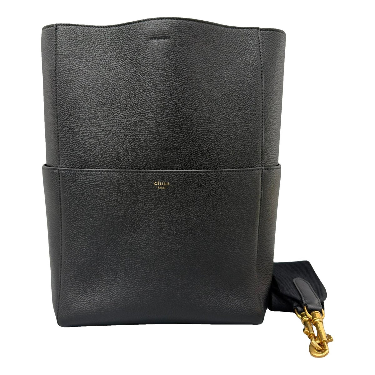 Seau Sangle leather handbag