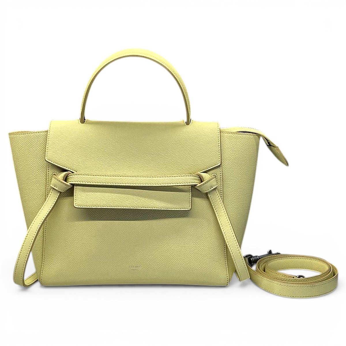 Belt leather handbag