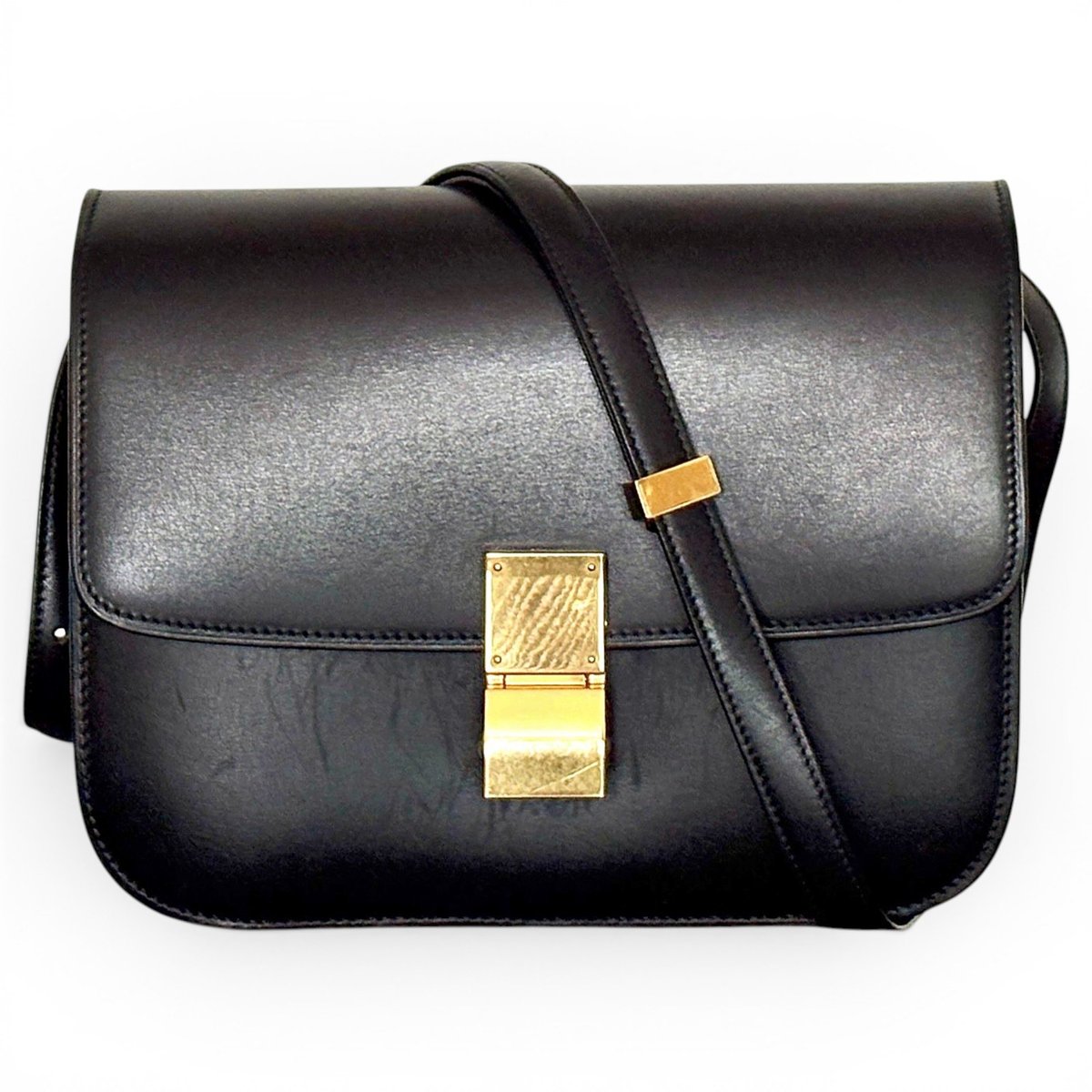 Classic leather crossbody bag