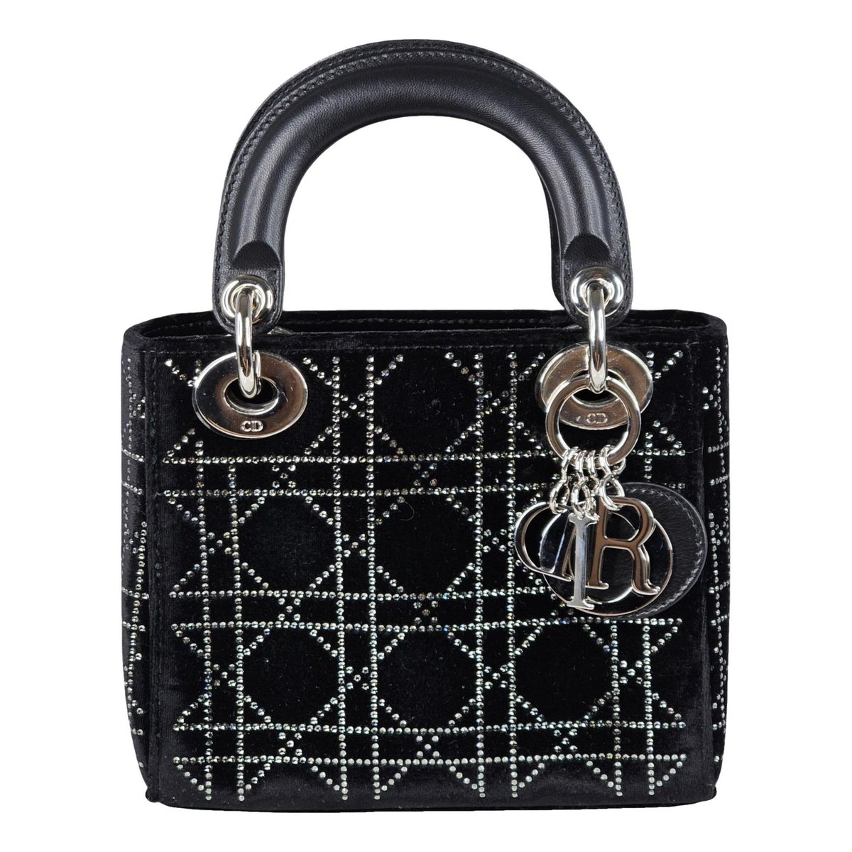 Lady Dior velvet mini bag