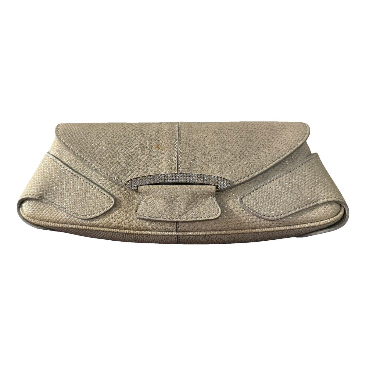 Leather clutch bag