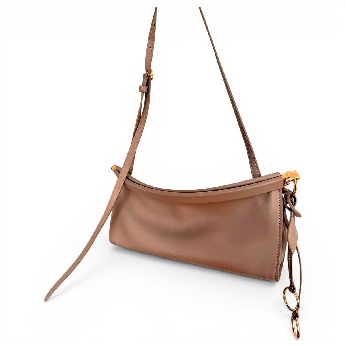 Le Click East West leather handbag