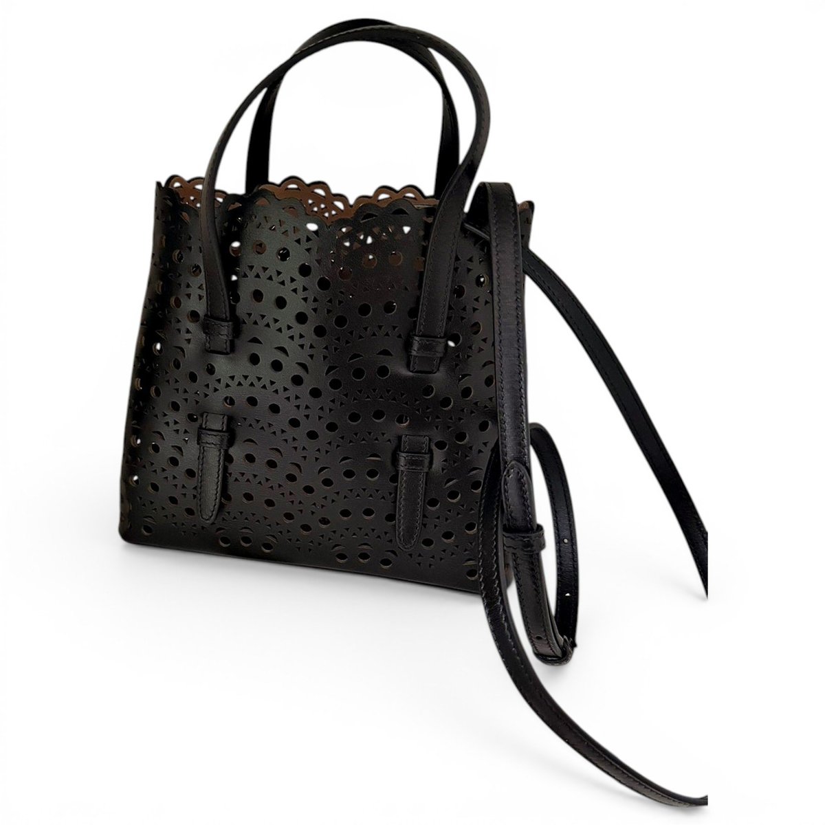 Mina leather handbag