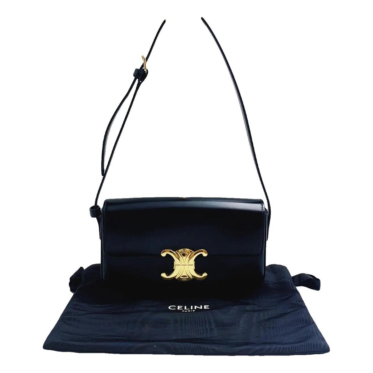 Triomphe leather handbag