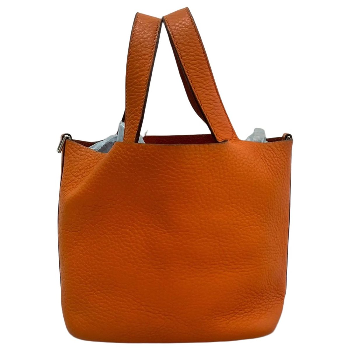 Picotin leather tote