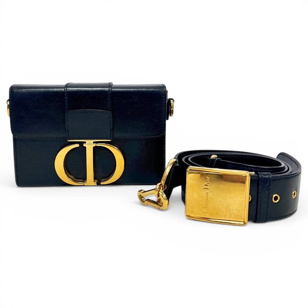30 Montaigne Box leather handbag