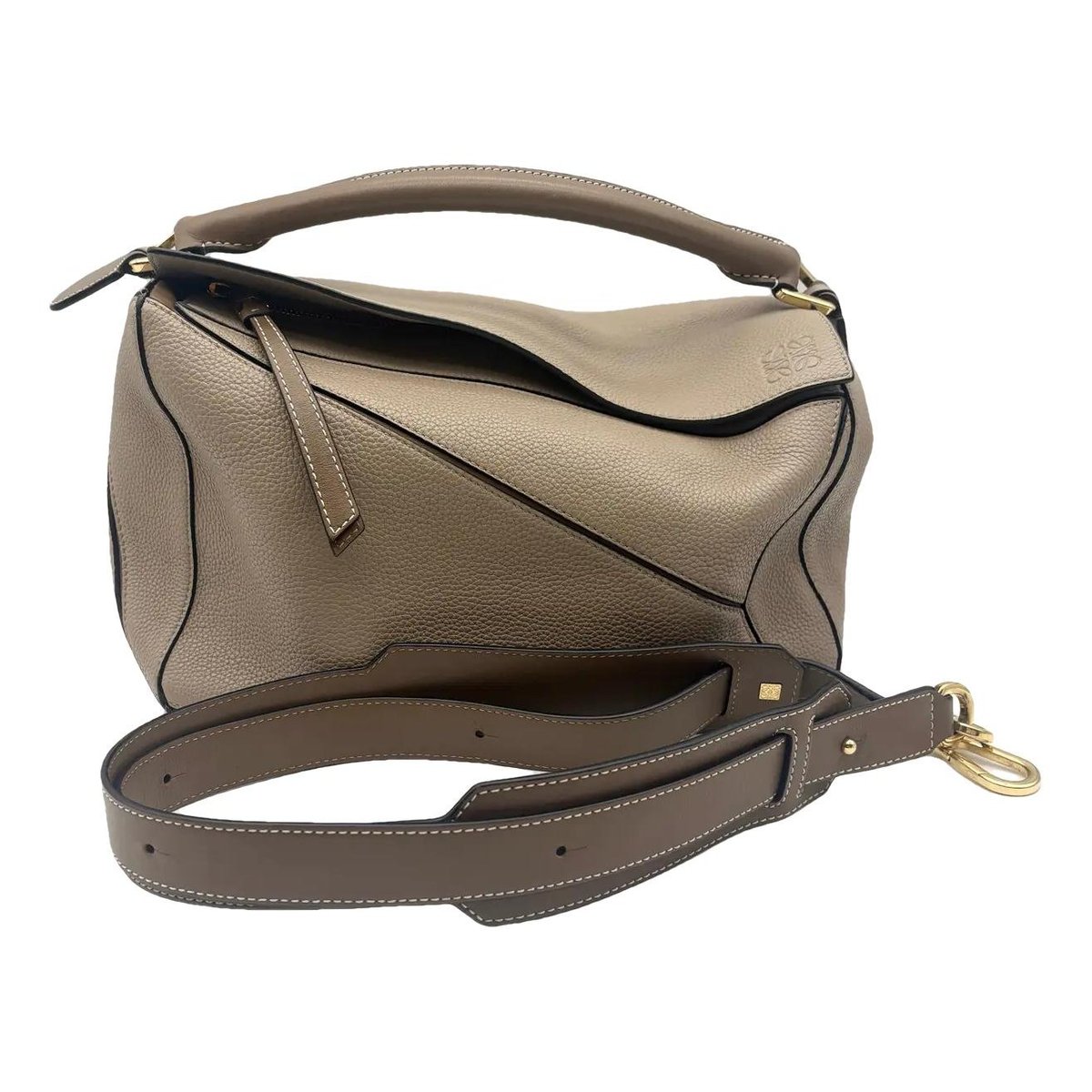 Puzzle leather crossbody bag