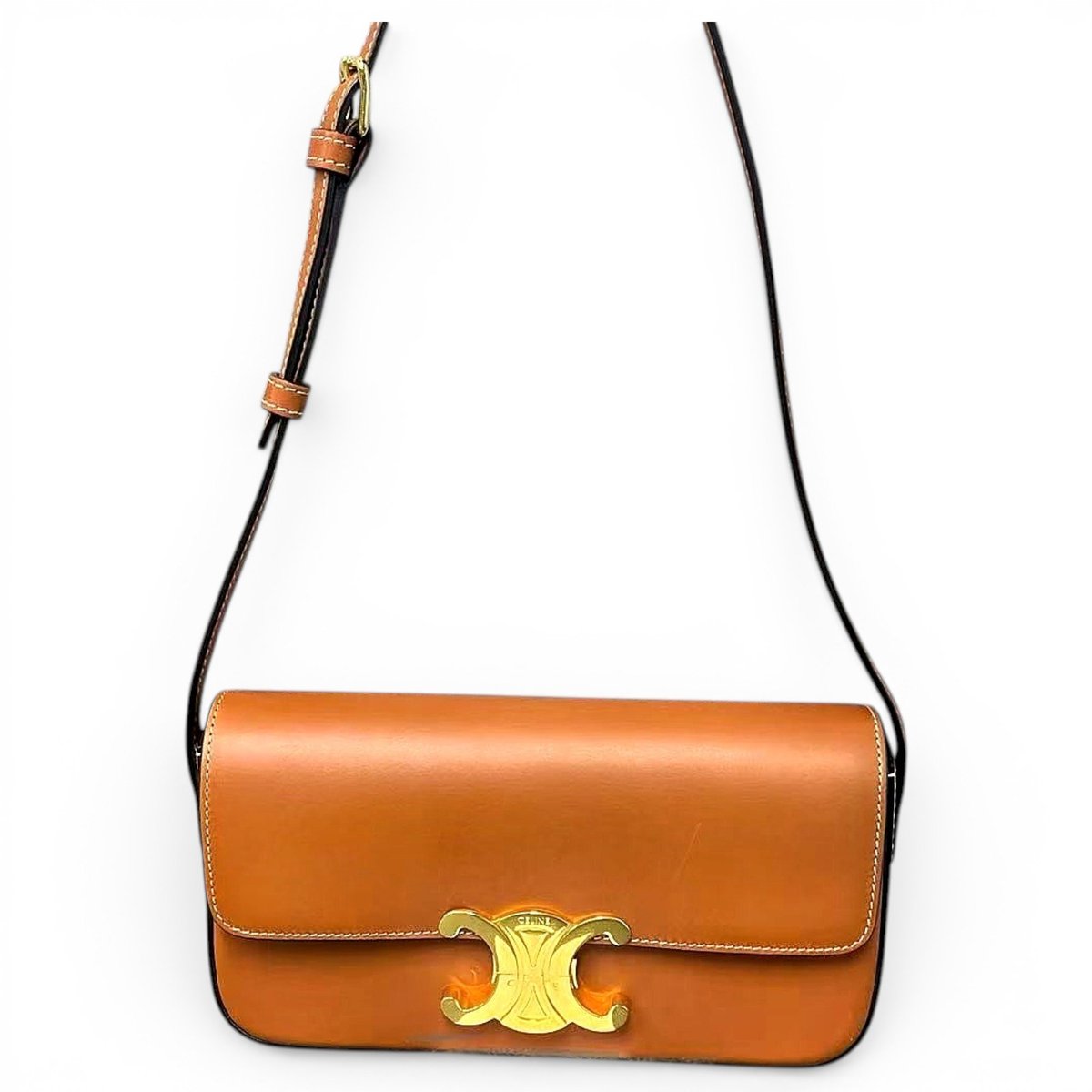Triomphe leather handbag