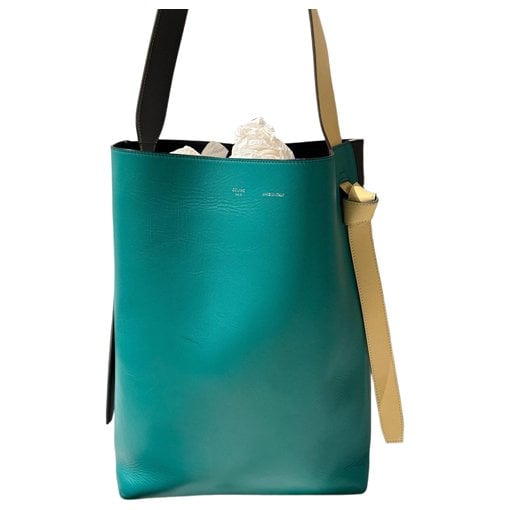 Twisted leather tote