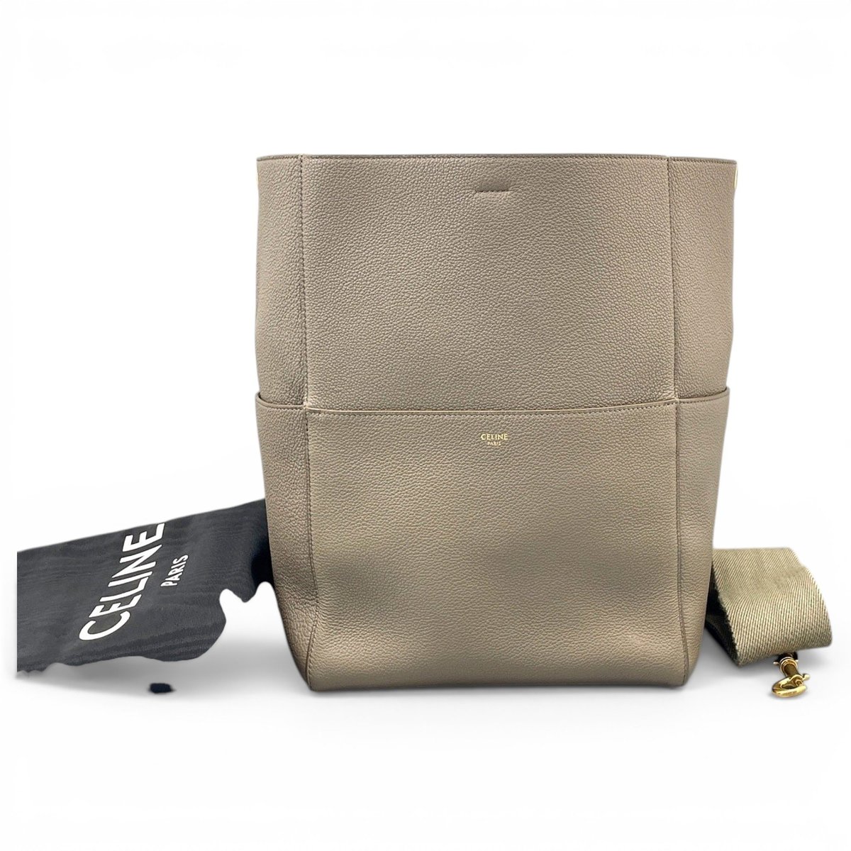 Seau Sangle leather handbag