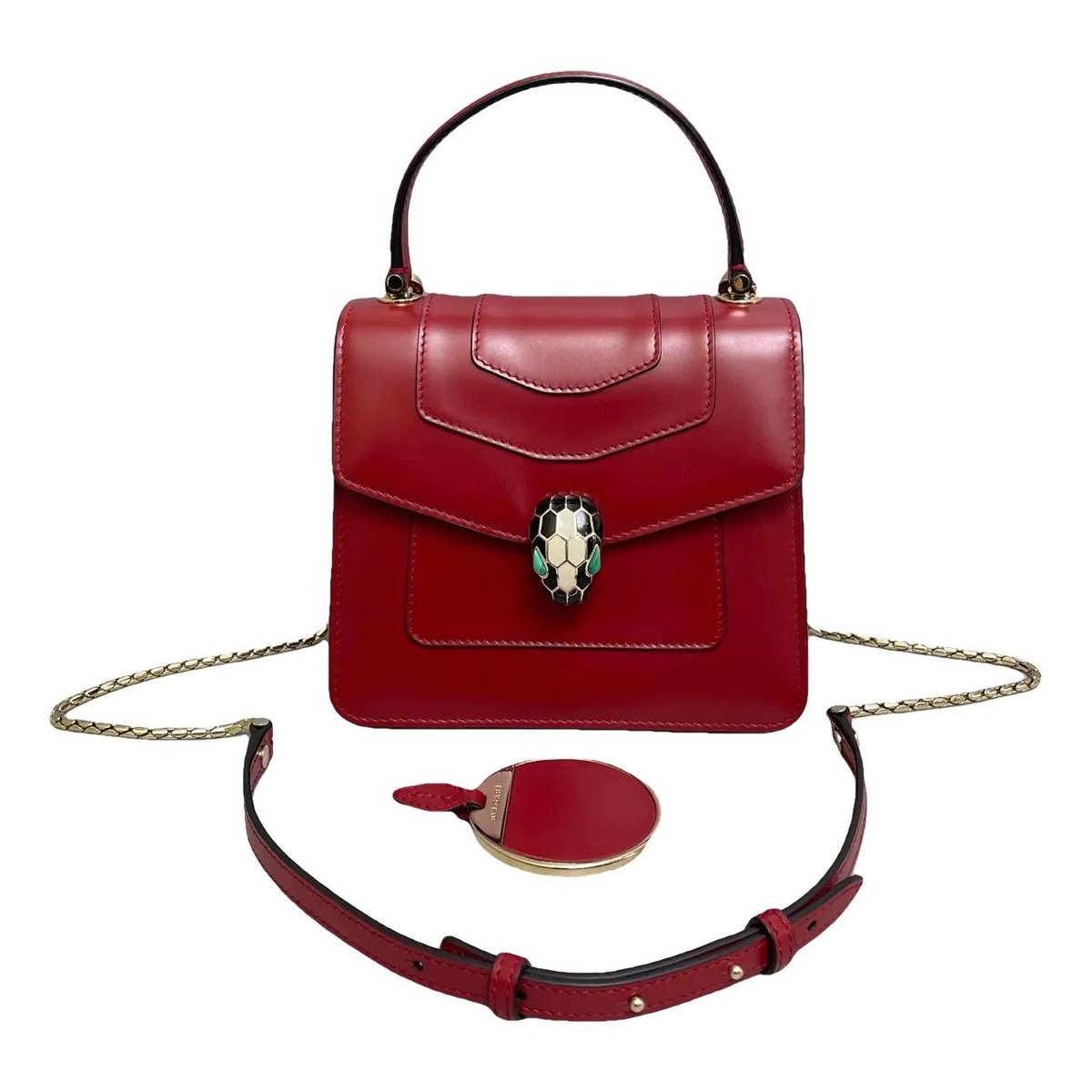 Serpenti leather handbag
