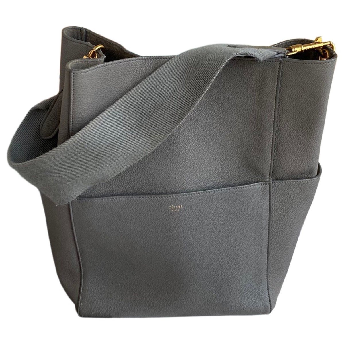 Seau Sangle leather handbag