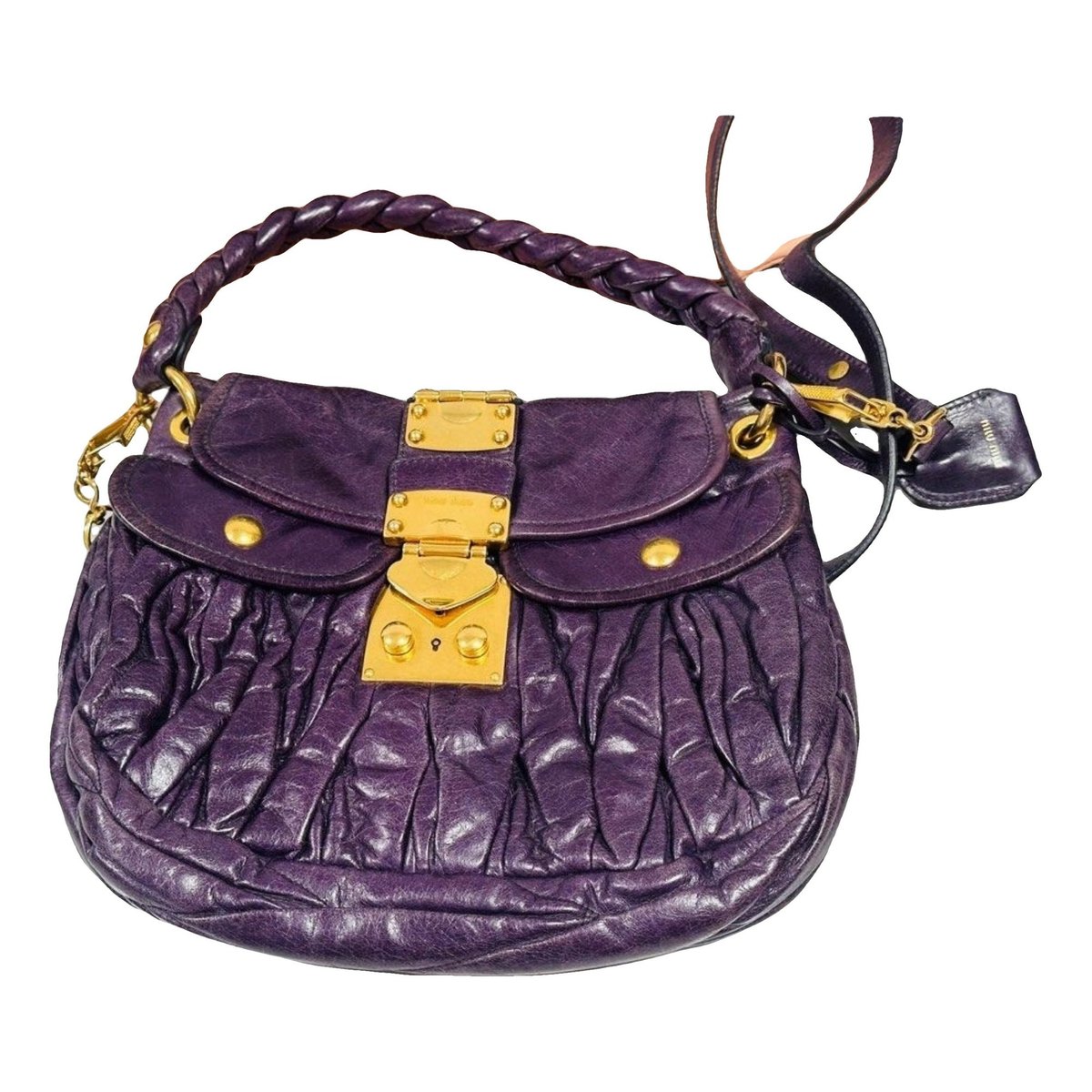 Coffer leather handbag